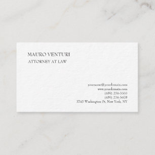 Klassisches Elegant Schlicht Beruflich Minimalisti Visitenkarte