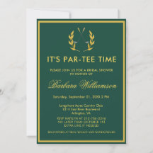 *Klassisches elegantes Golf-Thema-Bridal-Shower