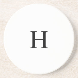 Klassisches Elegantes Monogramm Getränkeuntersetzer