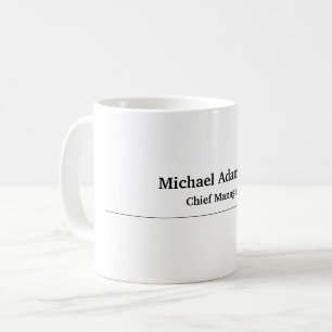 Klassisches Elegantes Schlicht Einfaches Minimalis Kaffeetasse