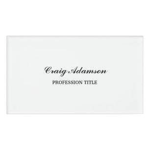 Klassisches Elegantes Schlicht Einfaches Minimalis Namenschild