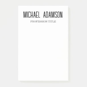 Klassisches Elegantes Schlicht Einfaches Minimalis Post-it Klebezettel