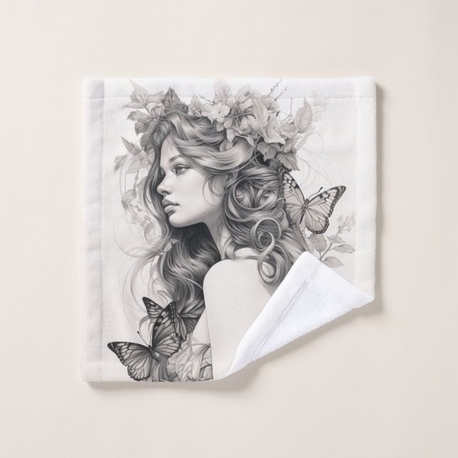 Klassisches, elegantes Script-Hochzeit-Probe-Dinne Waschlappen (Waschlappen)