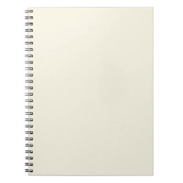 Klassisches Elfenbein Einfarbig Minimalistisch Notizblock