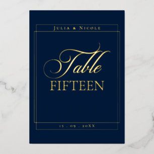 Klassisches Elfenbein-Schwarzes Personalisiertes T Folieneinladung