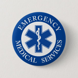 Klassisches EMT EMS Sanitäter-Symbol Button