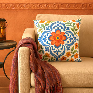Klassisches ethnisches mediterranes florales Kunst Kissen