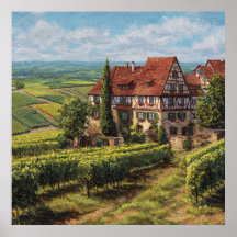 Klassisches Fachwerk Haus & Sunny Vineyards