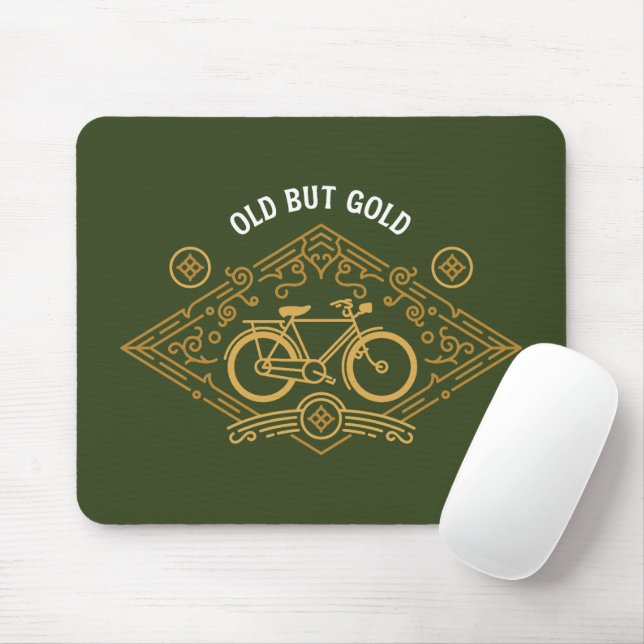 Klassisches Fahrrad 2 Mousepad (Mit Mouse)