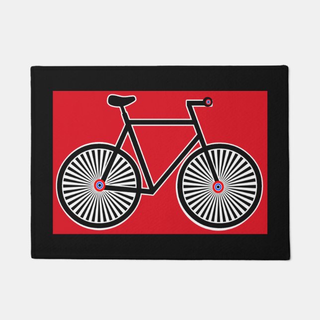 Klassisches Fahrrad-Ziel Bell Fußmatte (Vorderseite)