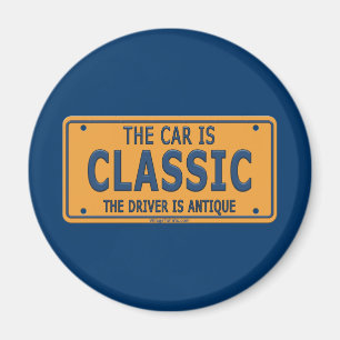 Klassisches Fahrzeug des antiken Fahrers Magnet