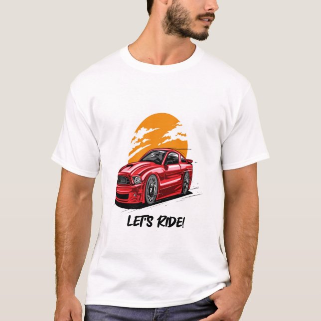 Klassisches Fahrzeugdesign T-Shirt (Vorderseite)