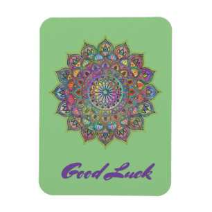 Klassisches farbenfrohes Mandala Indien Stil 1 Magnet