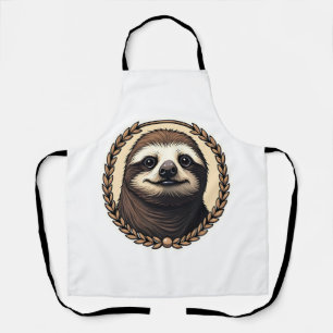 Klassisches Faultier-Gravur-Natur-Shirt (1) Schürze