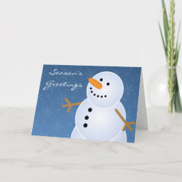 Klassisches Feiertags-Schneemann-Weihnachten Feiertagskarte