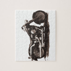 Klassisches fettes Jungen-Motorrad Puzzle
