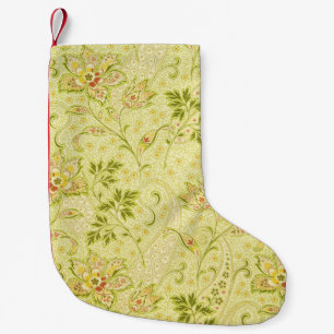 Klassisches florales Tapete: Alte Eleganz Kleiner Weihnachtsstrumpf
