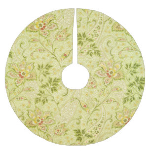 Klassisches florales Tapete: Alte Eleganz Polyester Weihnachtsbaumdecke
