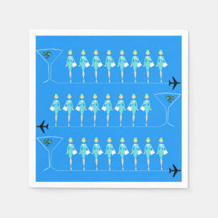 Klassisches Flugbegleitpapier Napkins Serviette