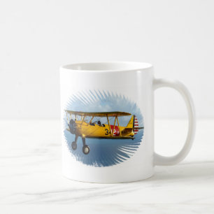 klassisches Flugzeug Kaffeetasse