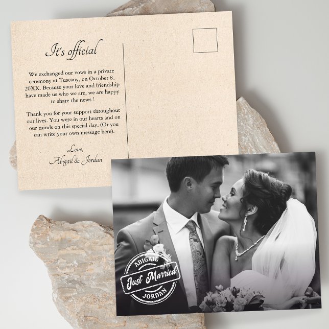 Klassisches Foto Ankündigungspostkarte (Von Creator hochgeladen)