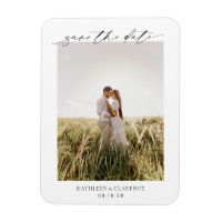 Klassisches Foto Elegante Hochzeit Save the Date