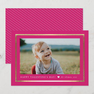 Klassisches Foto Portrait Valentinstag Mitteilungskarte