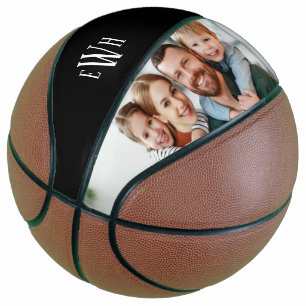 Klassisches Foto und Monogramm Basketball
