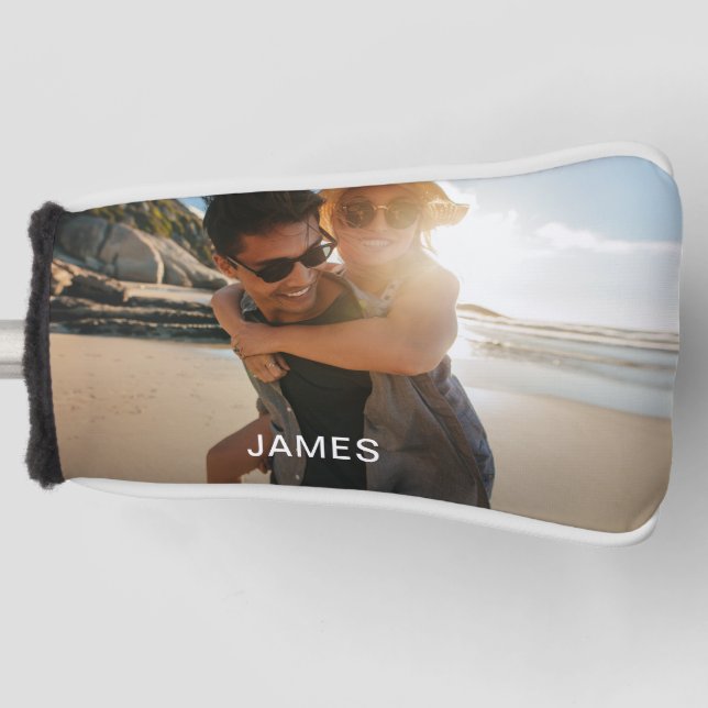 Klassisches Foto und Name Golf Headcover (Vorderseite)