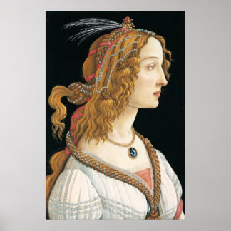 Klassisches Frauenportrait Poster