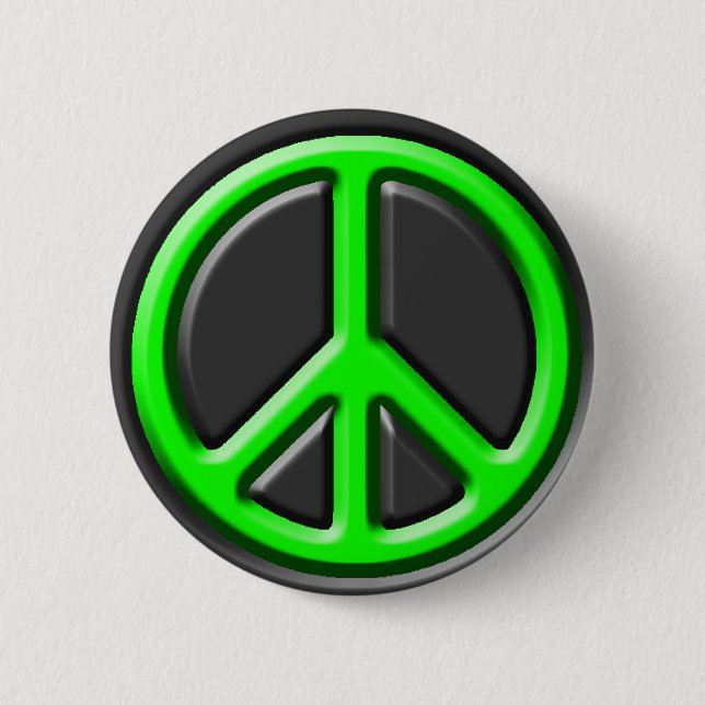 Klassisches Friedenszeichen Button (Vorderseite)