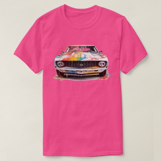 Klassisches Frisierte Auto T-Shirt (Design vorne)