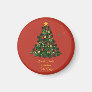 Klassisches Frohe Weihnachten Magnet