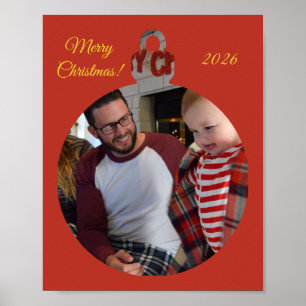 Klassisches Frohe Weihnachten Poster