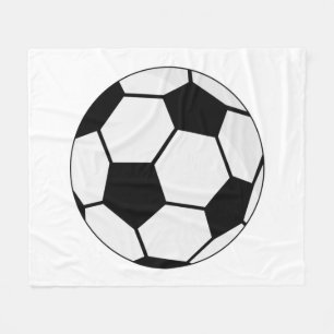 Klassisches Fußballgrafik Traditioneller Sportfan Fleecedecke