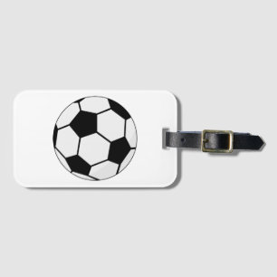 Klassisches Fußballgrafik Traditioneller Sportfan Gepäckanhänger