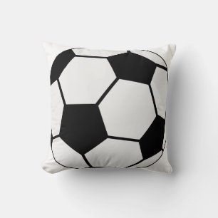 Klassisches Fußballgrafik Traditioneller Sportfan Kissen