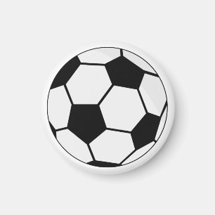Klassisches Fußballgrafik Traditioneller Sportfan Magnet