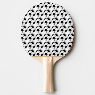 Klassisches Fußballgrafik Traditioneller Sportfan Tischtennis Schläger