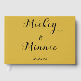 Klassisches Gästebuch mit benutzerdefiniertem Text