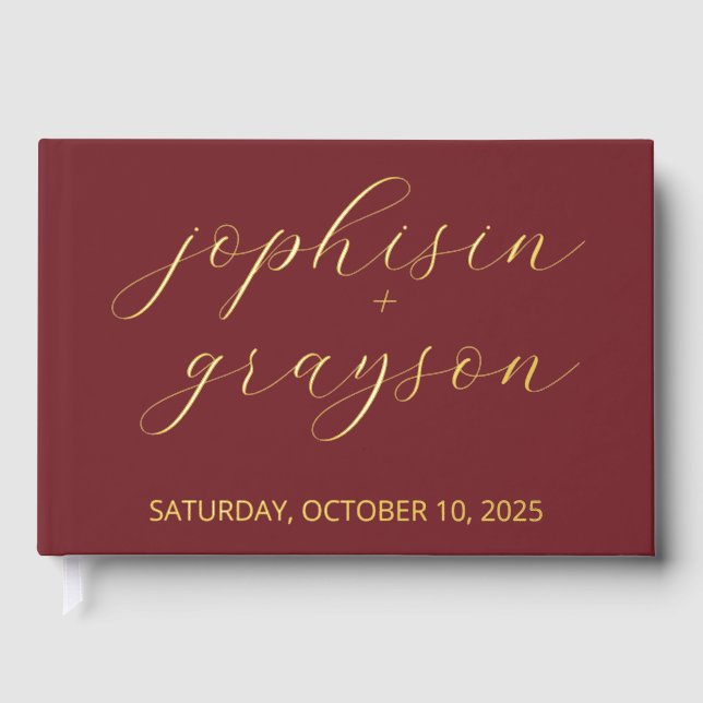 Klassisches Gästebuch, Modernes Gästebuch für Hoch (Vorderseite)