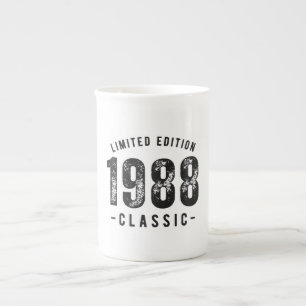 Klassisches Geburtsjahr 1988 Prozellantasse