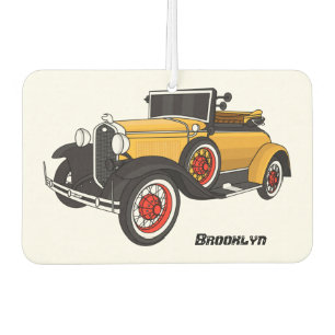 Klassisches gelbes Auto 1931 Autolufterfrischer