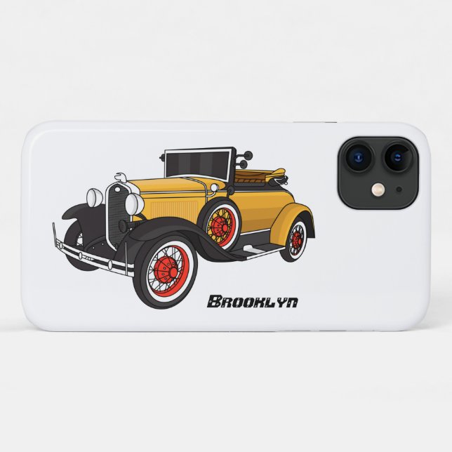 Klassisches gelbes Auto 1931 Case-Mate iPhone Hülle (Rückseite (Horizontal))