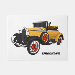 Klassisches gelbes Auto 1931 Fußmatte