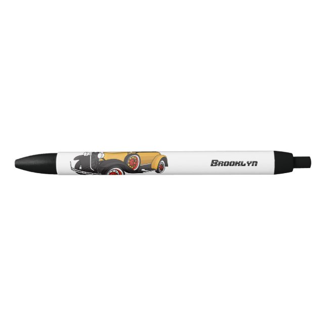 Klassisches gelbes Auto 1931 Kugelschreiber (Vorderseite)