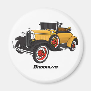 Klassisches gelbes Auto 1931 Magnet