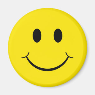 Klassisches gelbes Happy-Face der 70er Magnet