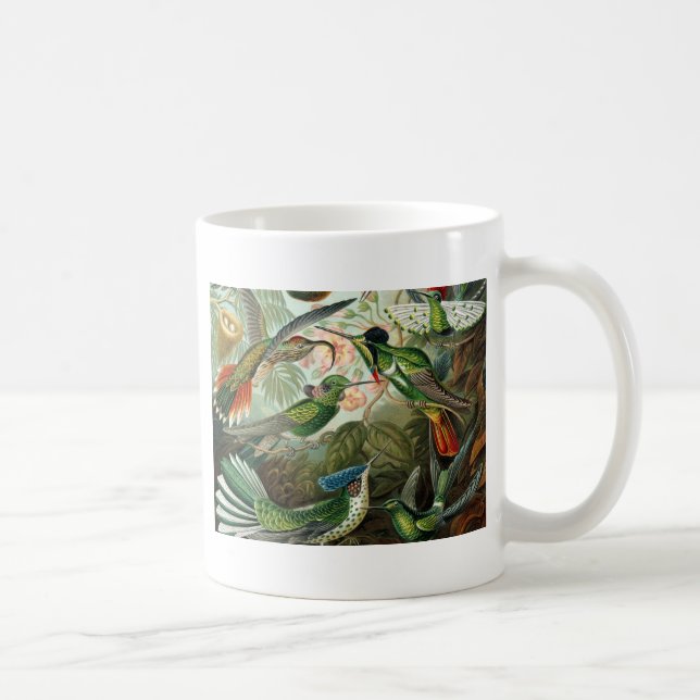 Klassisches Gemälde von Kolibri Kaffeetasse (Rechts)