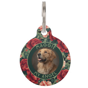 Klassisches Geschenk für Hundeeltern Rose Floral Haustiermarke